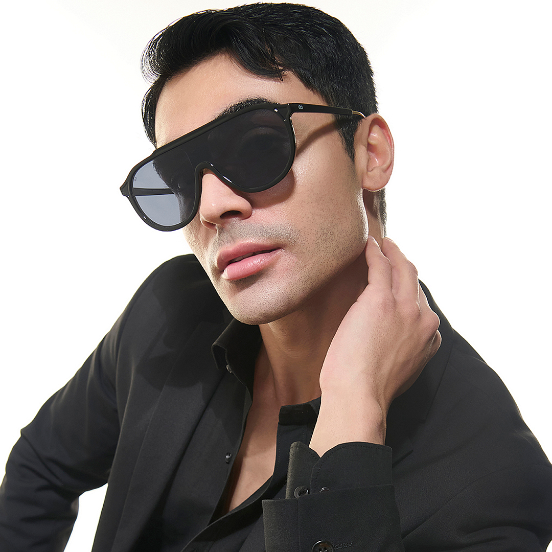 Vincent Chase Online Black Full Rim Aviator right side