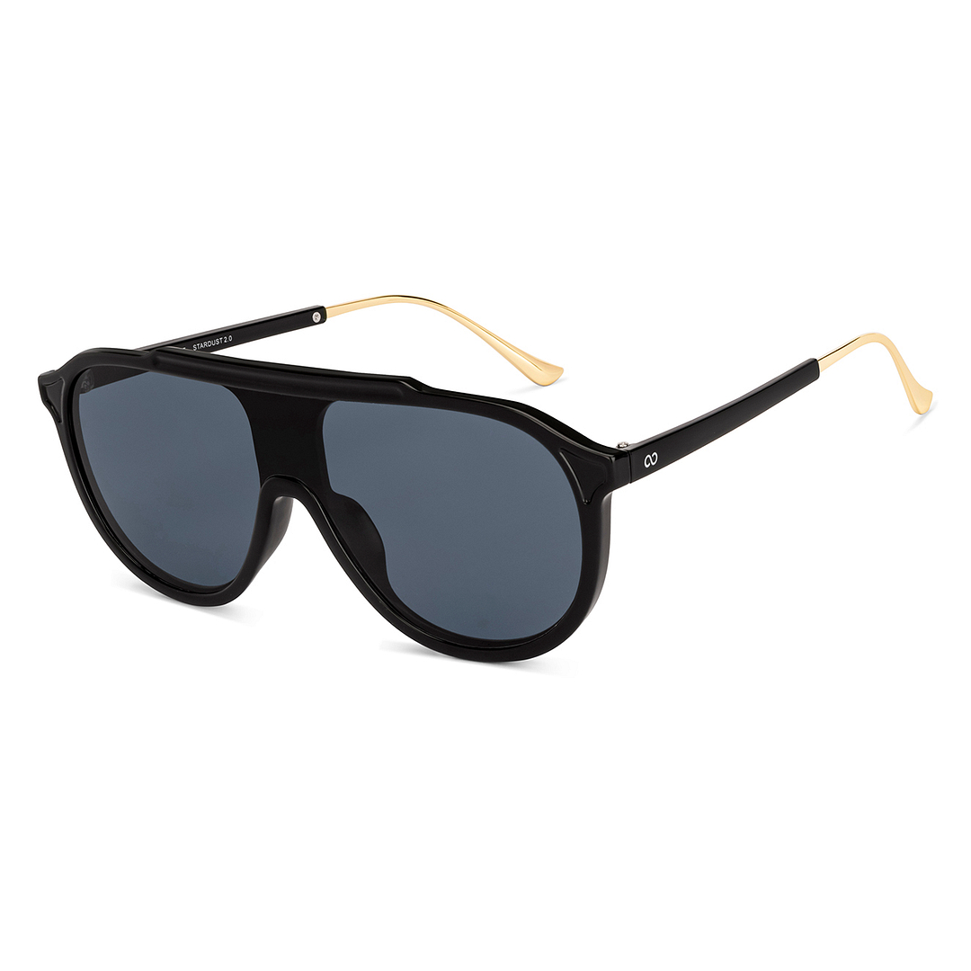 Vincent Chase Online Black Full Rim Aviator left side