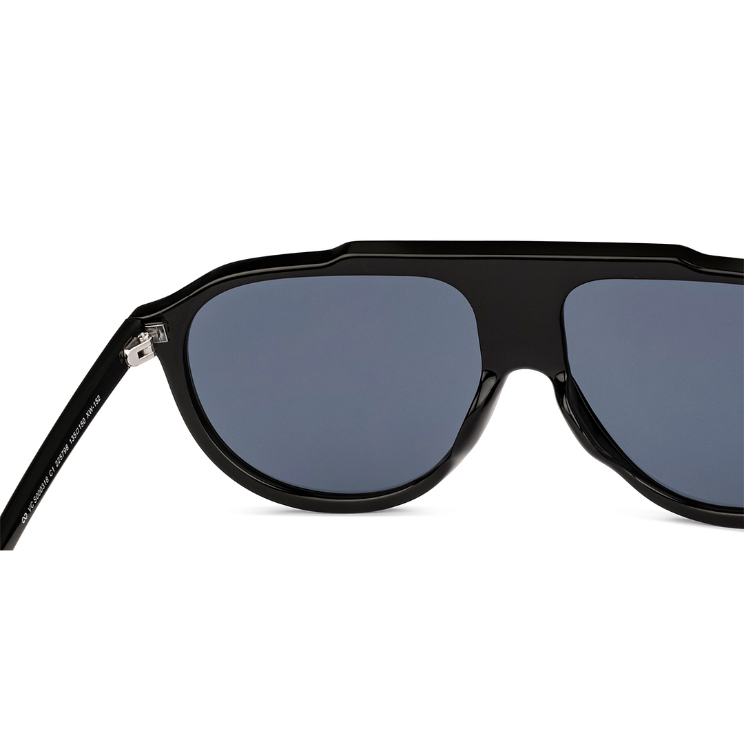 Vincent Chase Online Black Full Rim Aviator left side