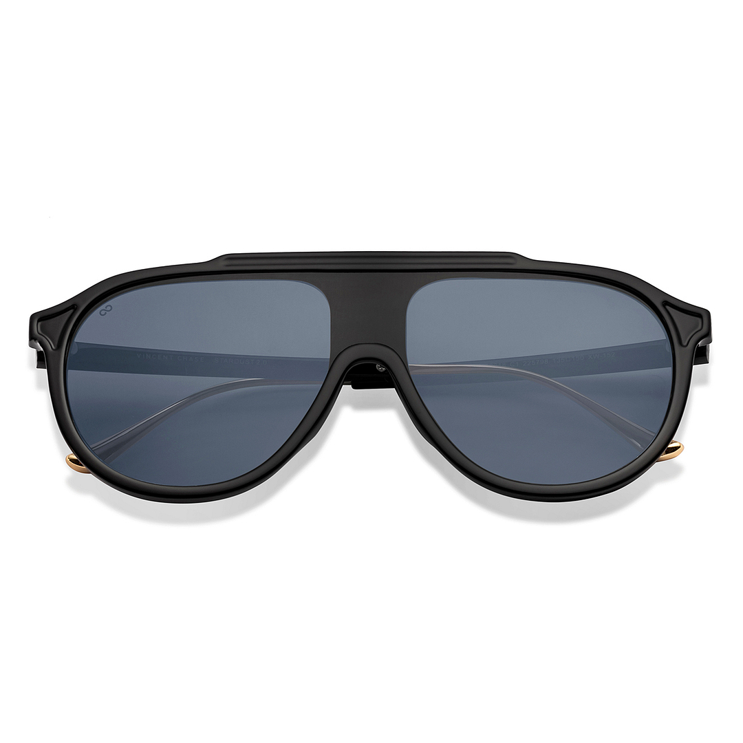 Vincent Chase Online Black Full Rim Aviator right side