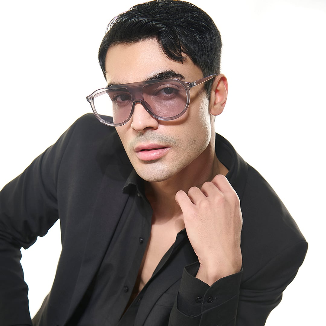 Vincent Chase Online Grey Full Rim Aviator right side