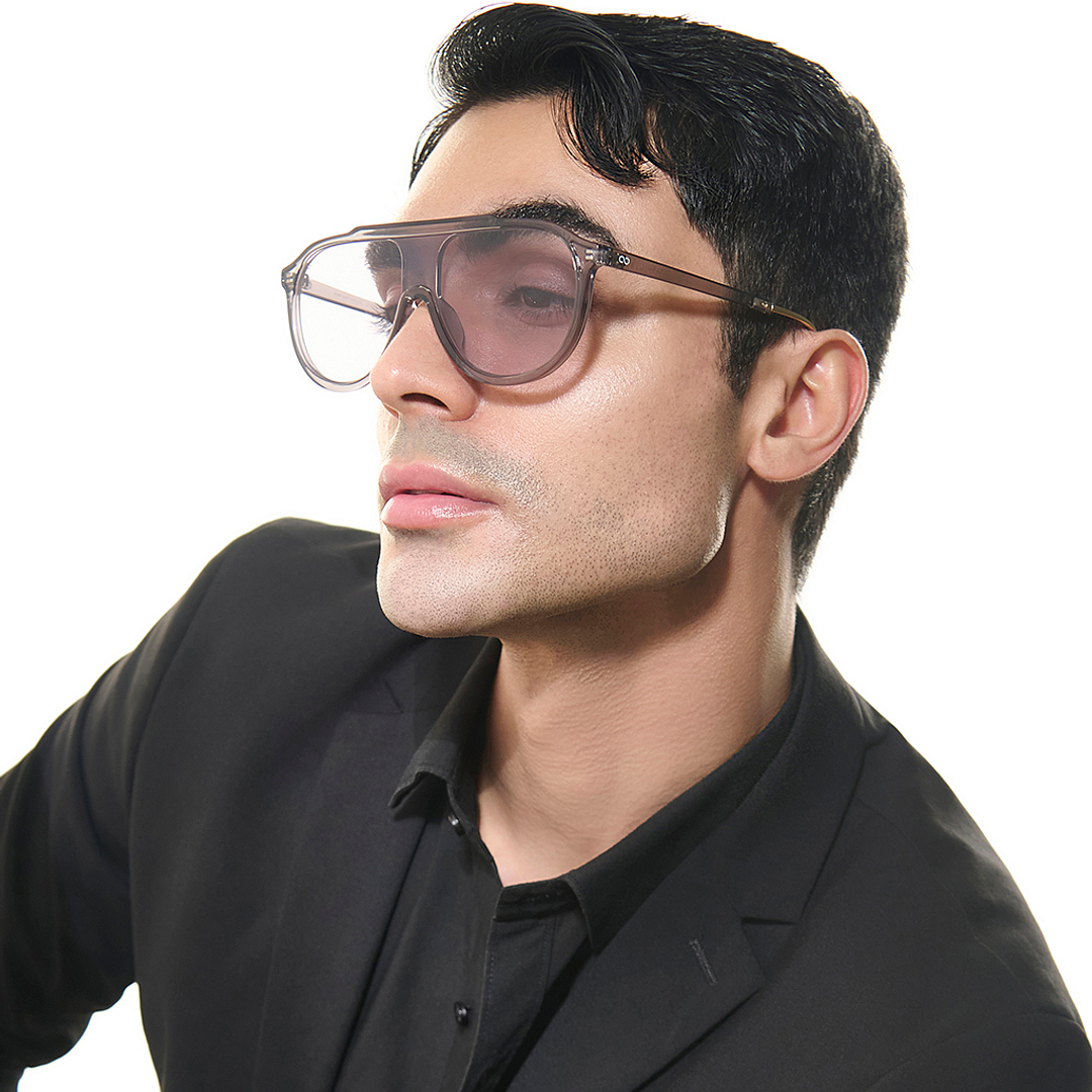 Vincent Chase Online Grey Full Rim Aviator left side