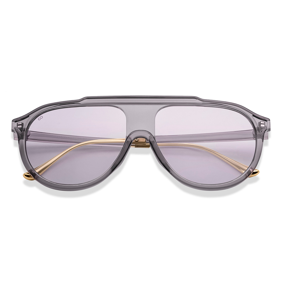 Vincent Chase Online Grey Full Rim Aviator left side