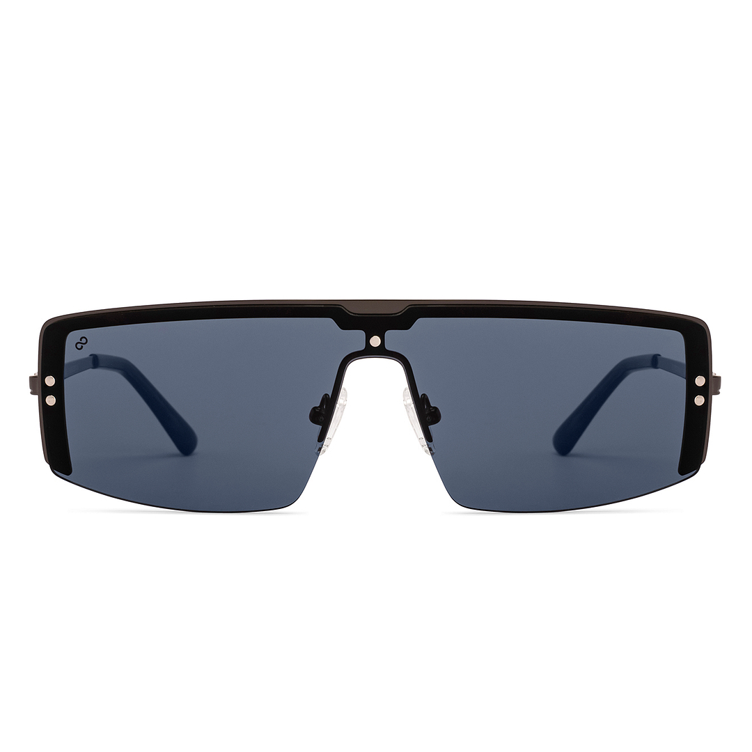 ワイルドディカス Grey Gunmetal Rimless Rectangle Vincent Chase VC Sun Metal