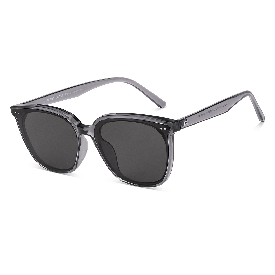 Vincent Chase Grey Full Rim Square left side