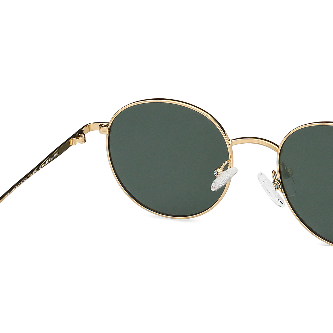 Vincent Chase Polarized Gold Full Rim Round right side