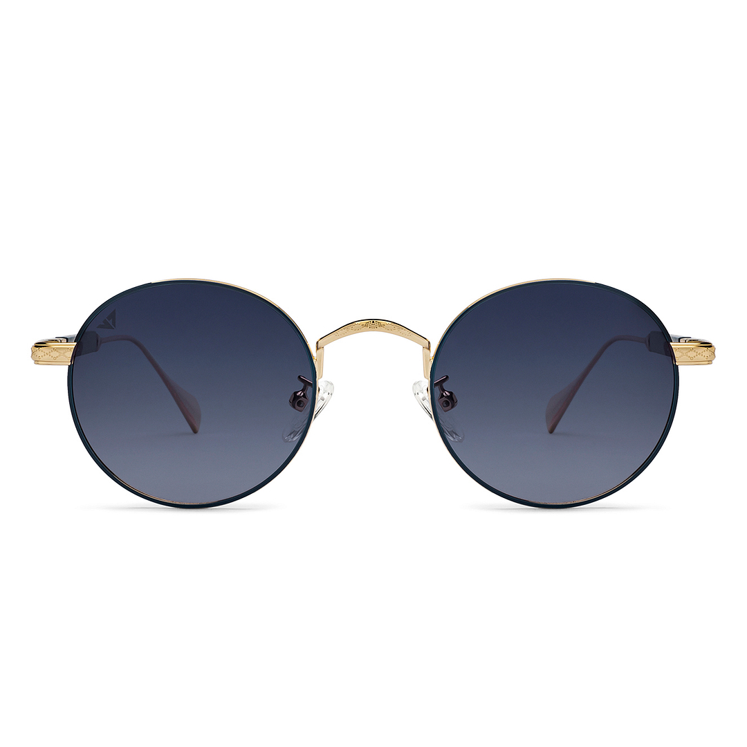 Vincent Chase Gold Full Rim Round right side