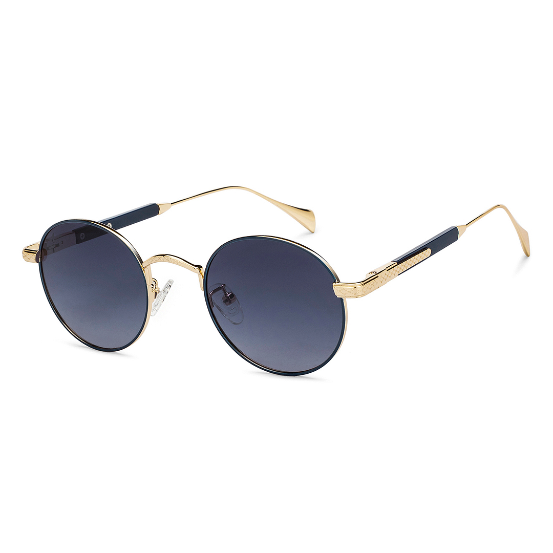 Vincent Chase Gold Full Rim Round left side