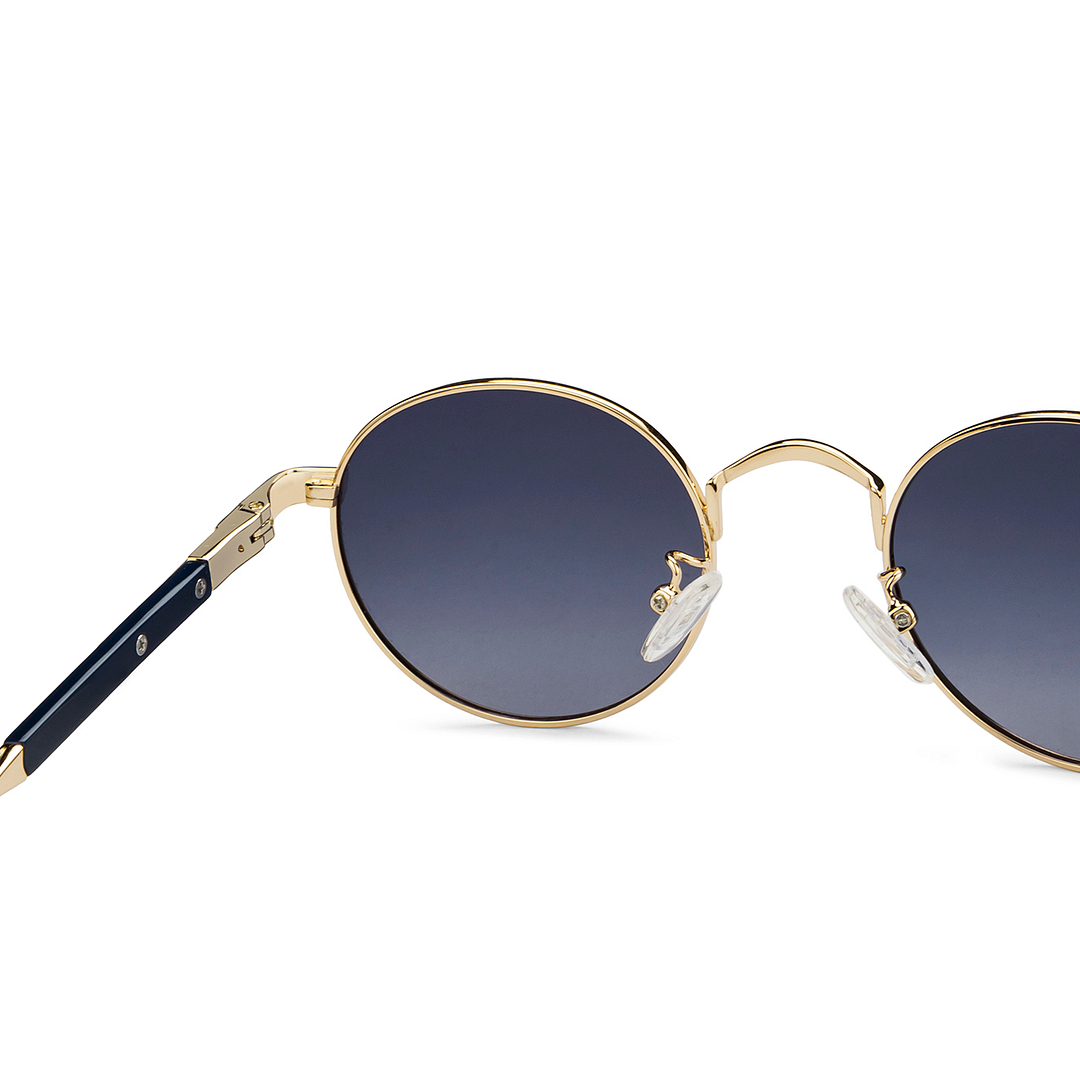 Vincent Chase Gold Full Rim Round left side