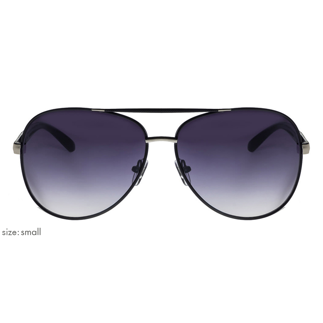 Vincent Chase Online Gunmetal Full Rim Aviator left side