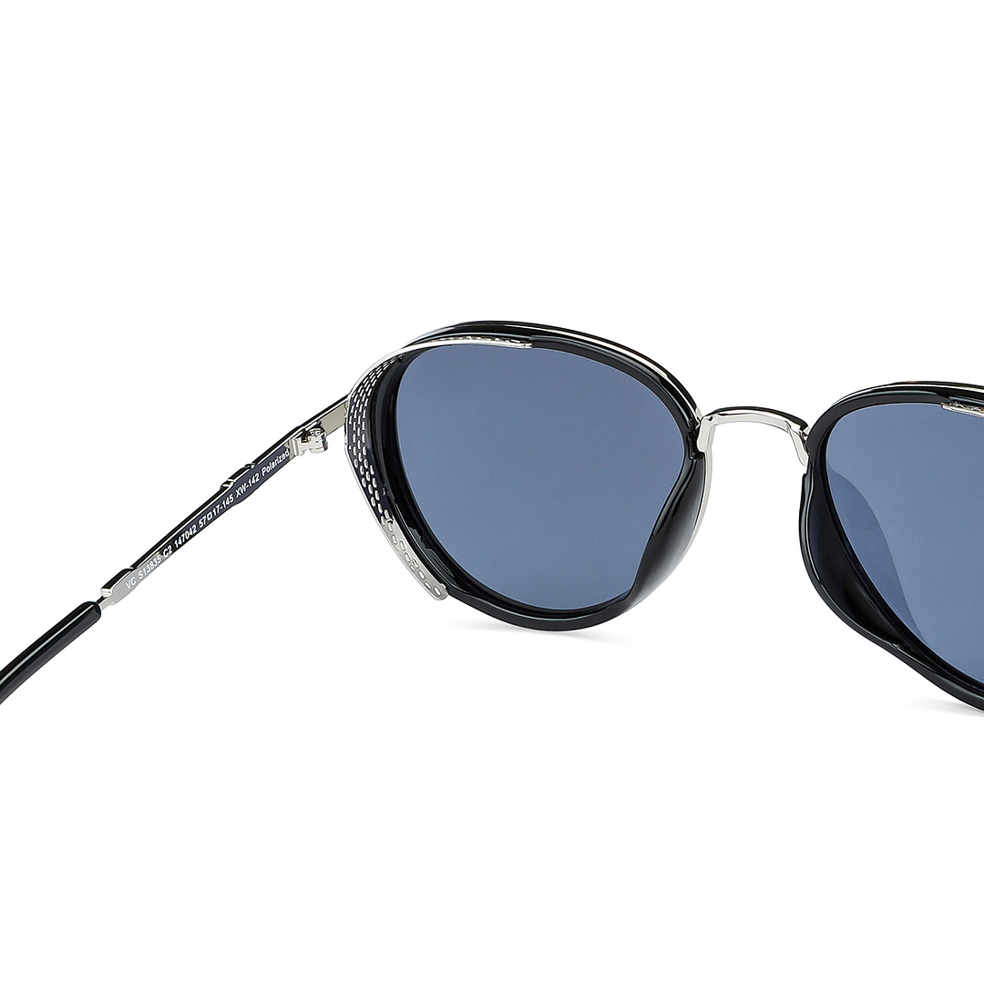 Vincent Chase Polarized Silver Full Rim Aviator right side