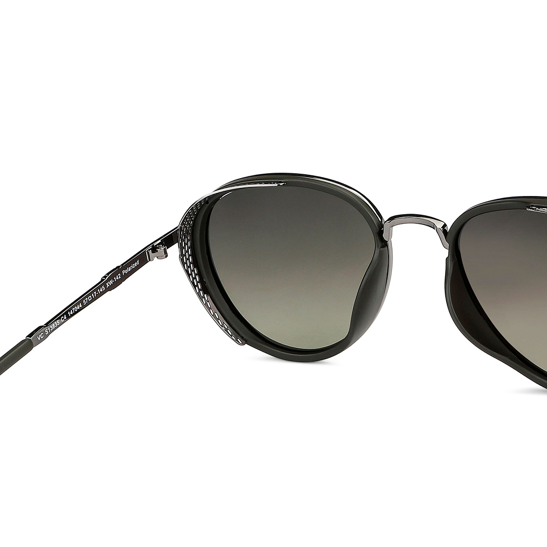 Vincent Chase Polarized Gunmetal Full Rim Aviator right side