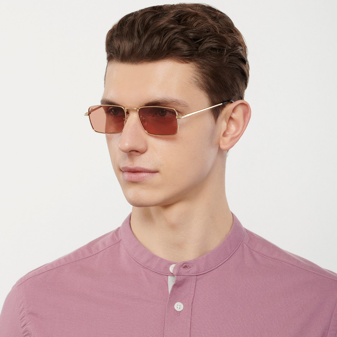 Vincent Chase Online Gold Full Rim Rectangle right side