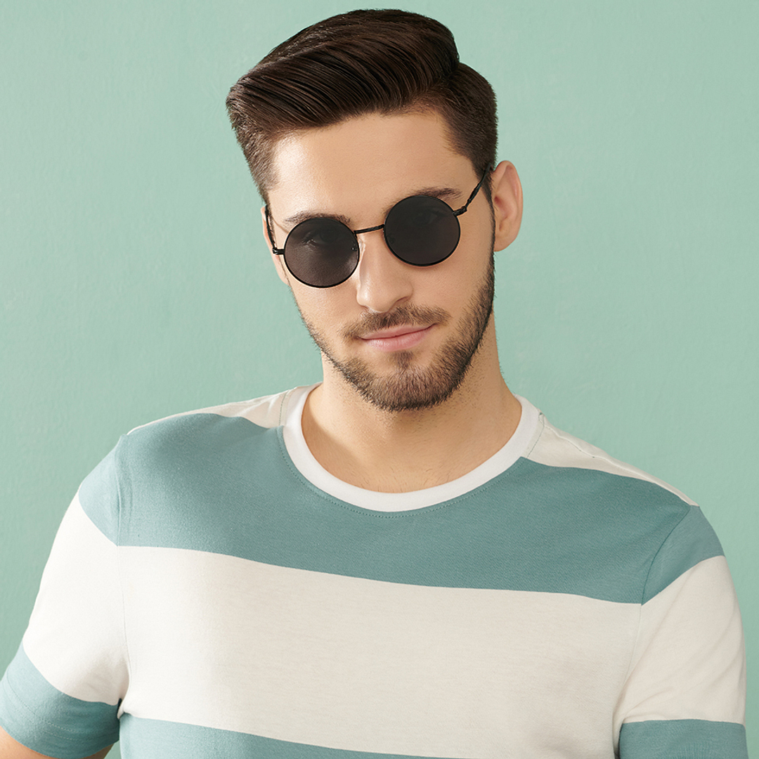 Vincent Chase Online Black Full Rim Round right side