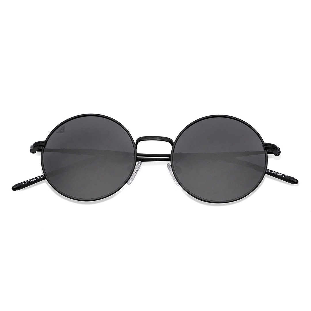 Vincent Chase Online Black Full Rim Round left side