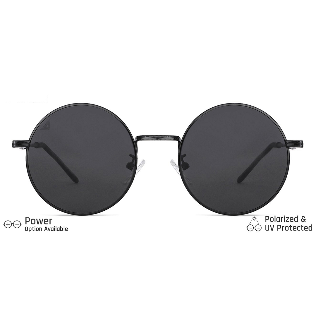 Vincent Chase Online Black Full Rim Round left side