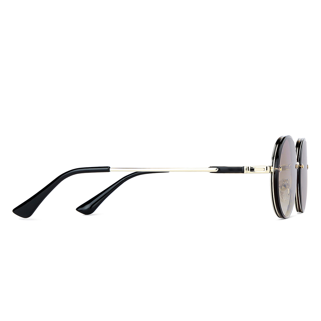 Vincent Chase Online Gold Rimless Round left side