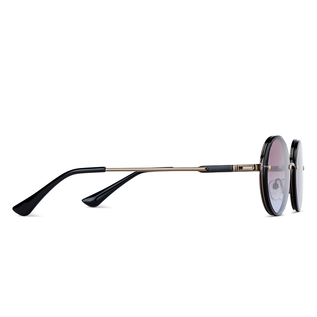 Vincent Chase Online Brown Rimless Round left side