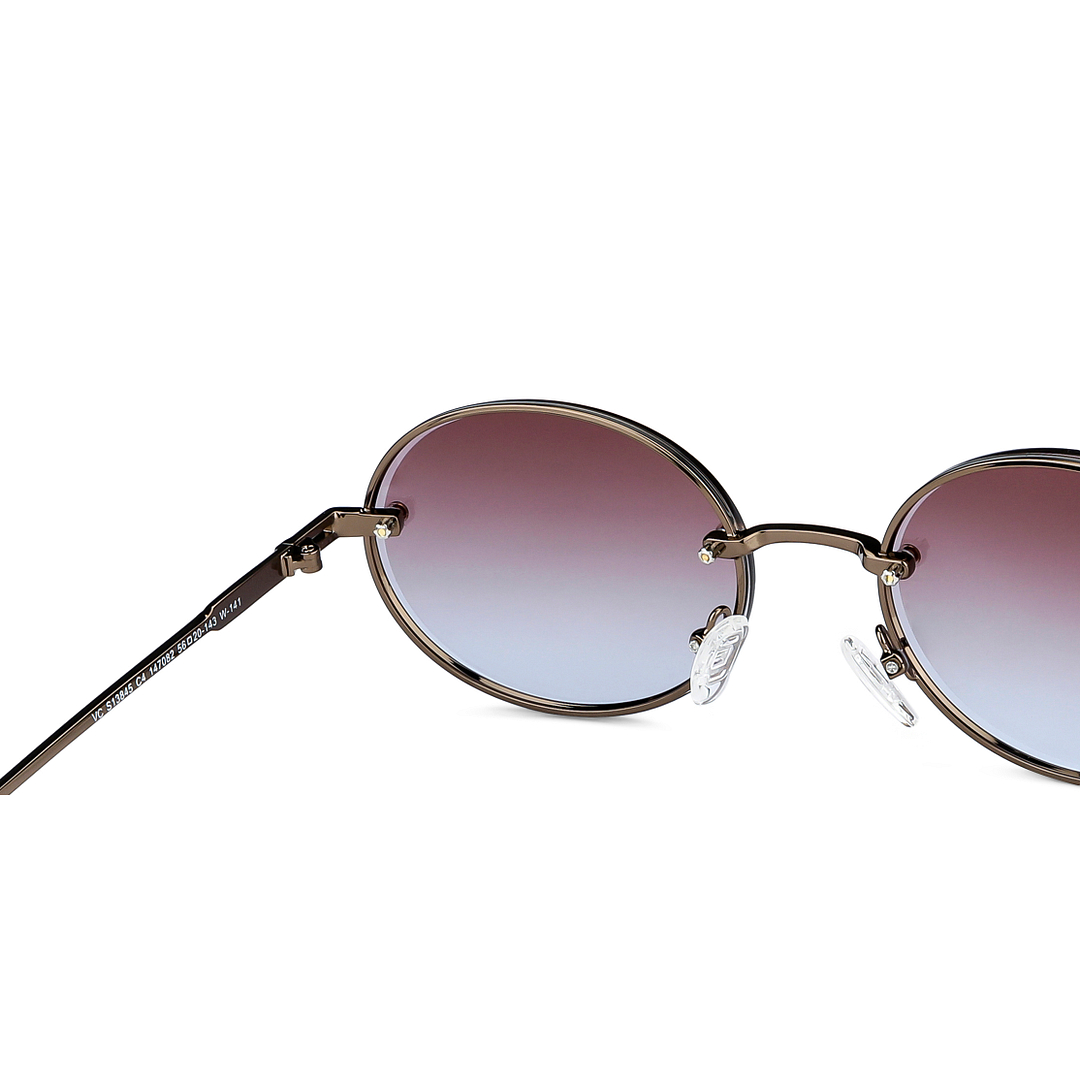 Vincent Chase Online Brown Rimless Round right side