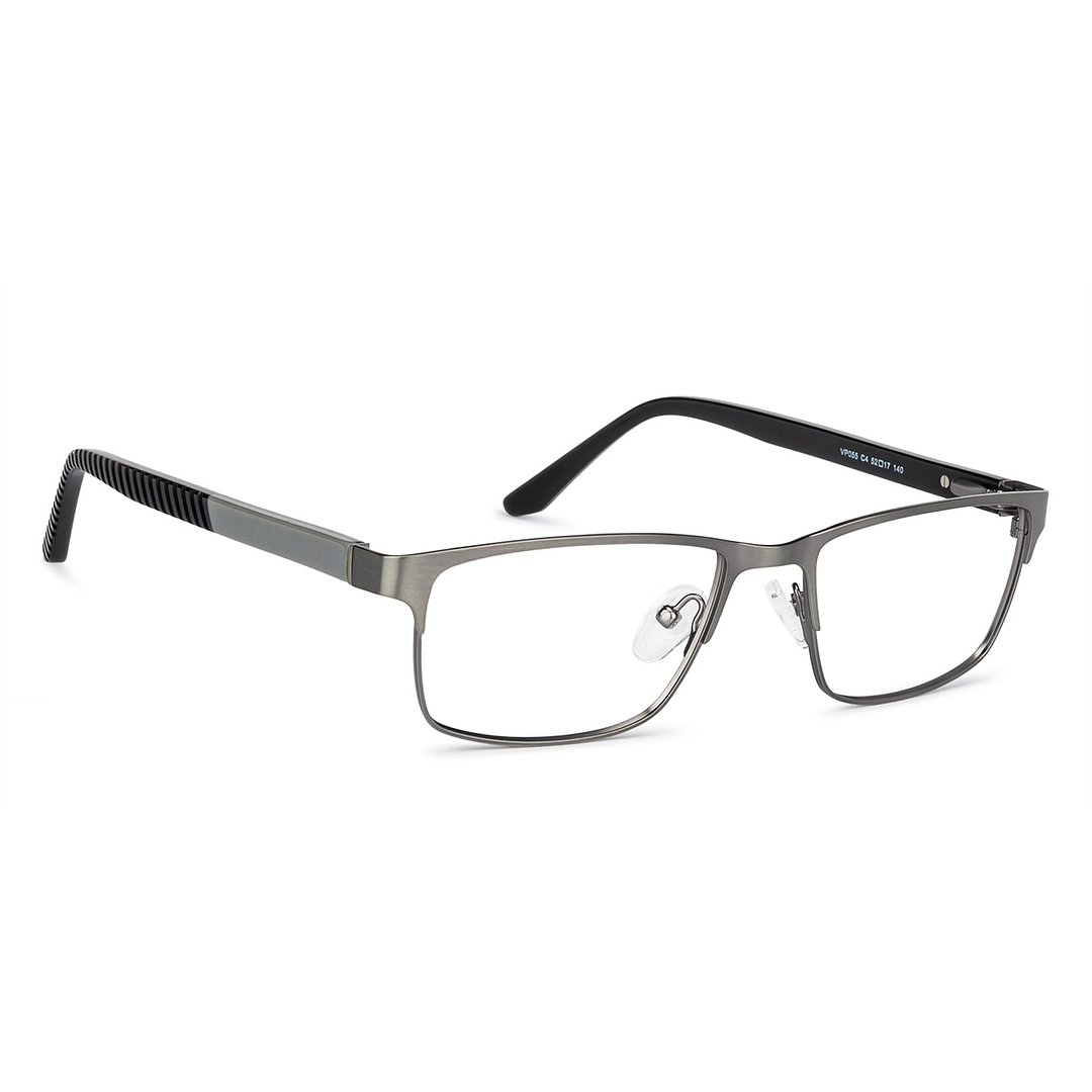 Vincent Chase Online Mid Gunmetal Full Rim Rectangle left side