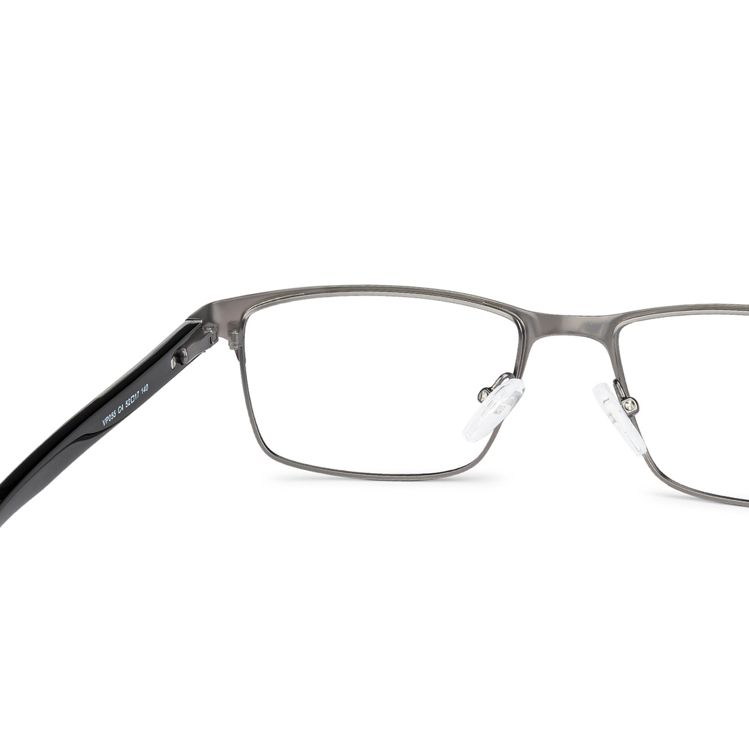 Vincent Chase Online Mid Gunmetal Full Rim Rectangle left side