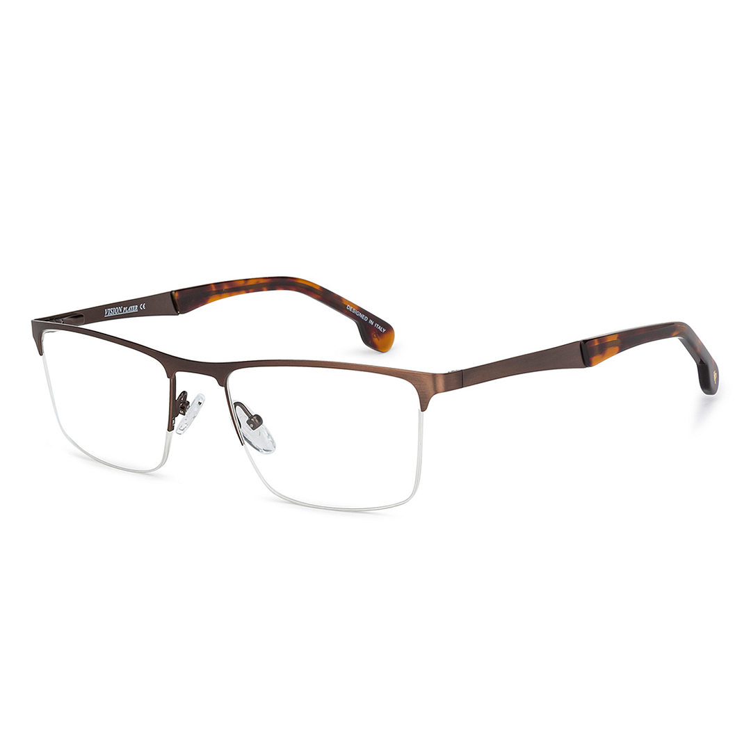 Vincent Chase Online Light Brown Half Rim Rectangle right side