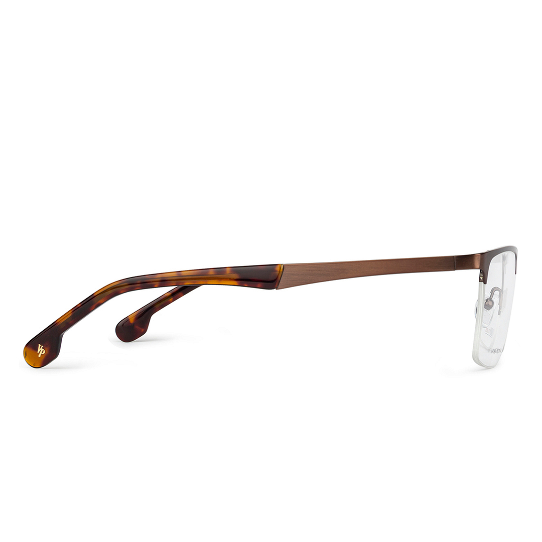 Vincent Chase Online Light Brown Half Rim Rectangle right side