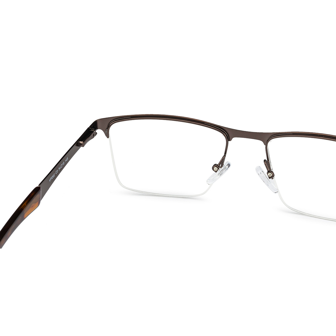 Vincent Chase Online Light Brown Half Rim Rectangle left side