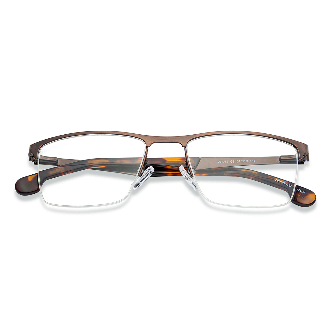 Vincent Chase Online Light Brown Half Rim Rectangle right side