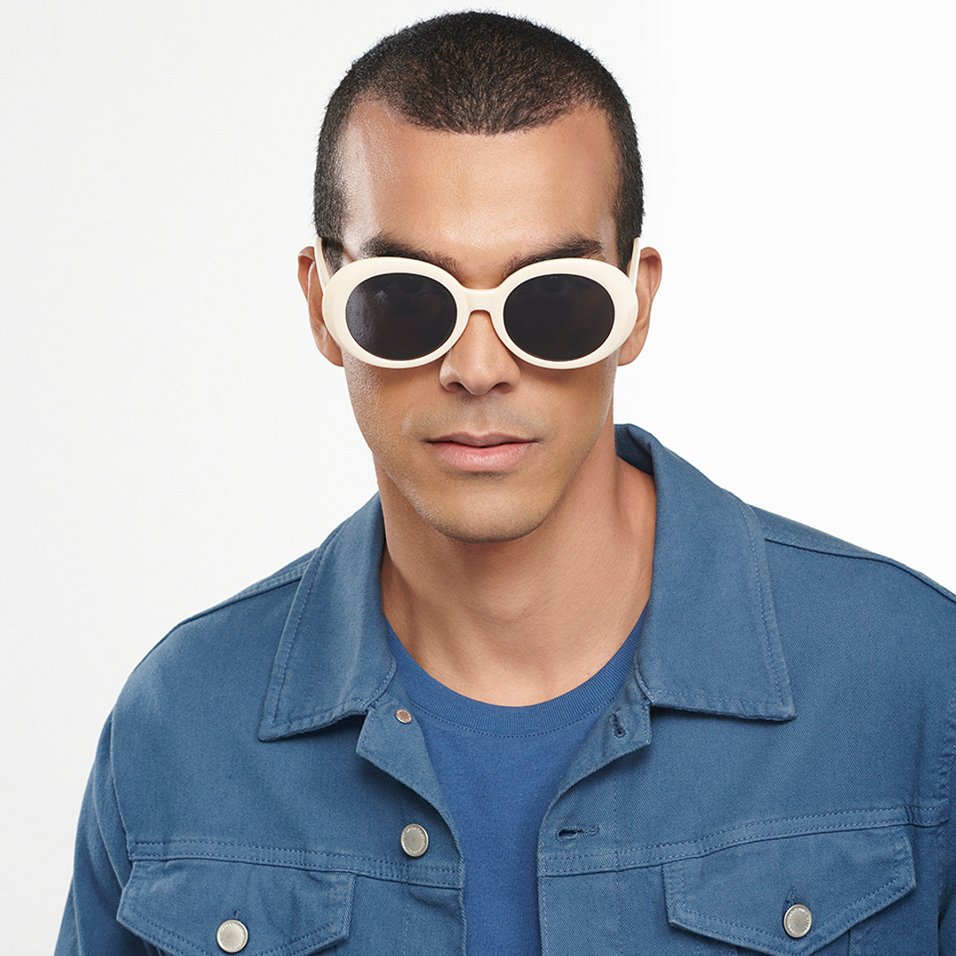 Vincent Chase Online White Full Rim Round right side