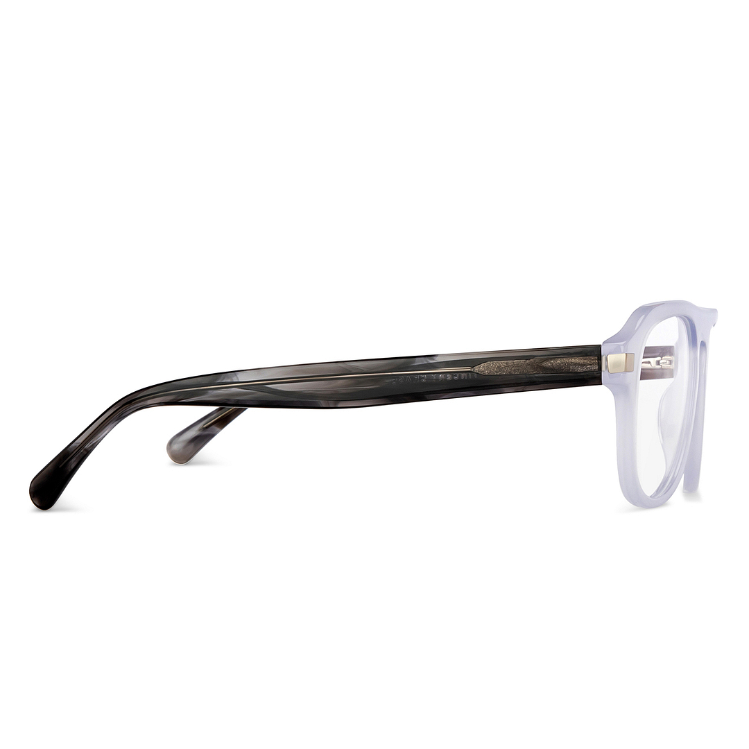 Vincent Chase Online White Full Rim Aviator left side