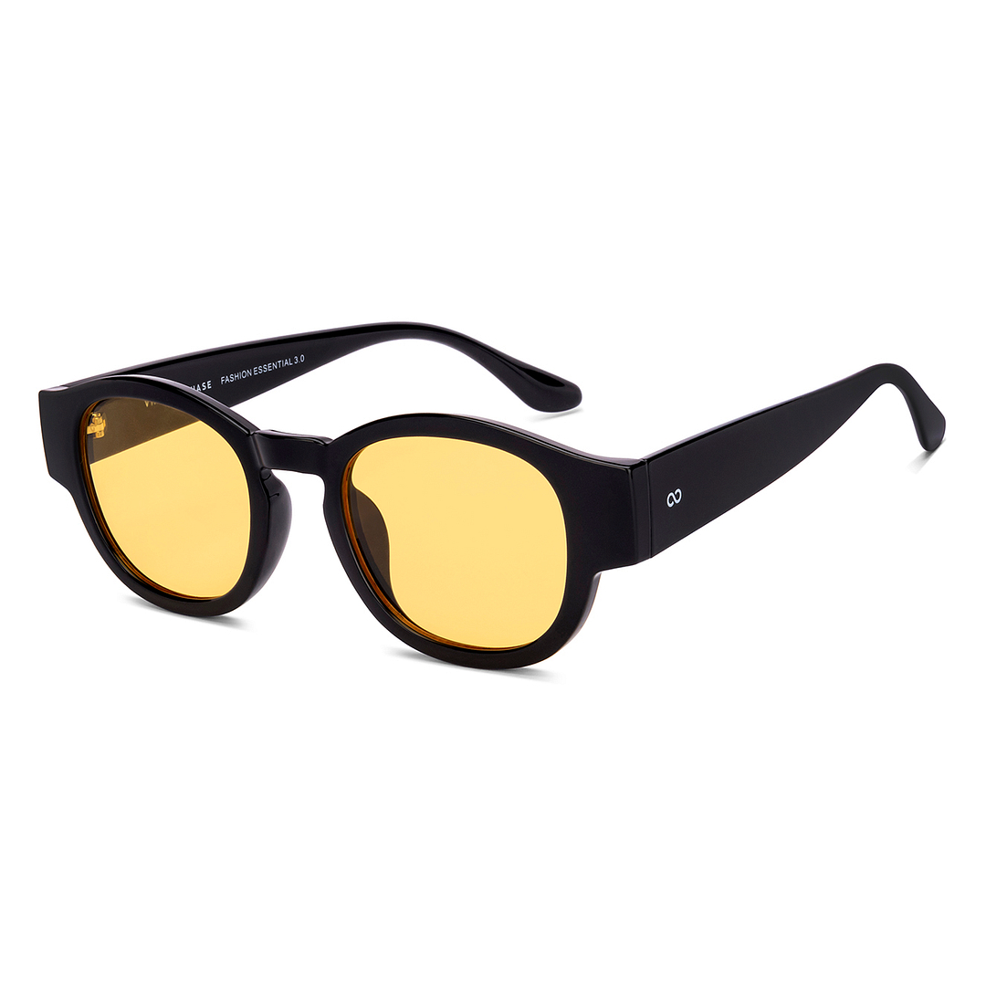 soleil483 ⑪ Buy Yellow Black Full Rim Round Vincent chase FASHION ESSENTIAL 3