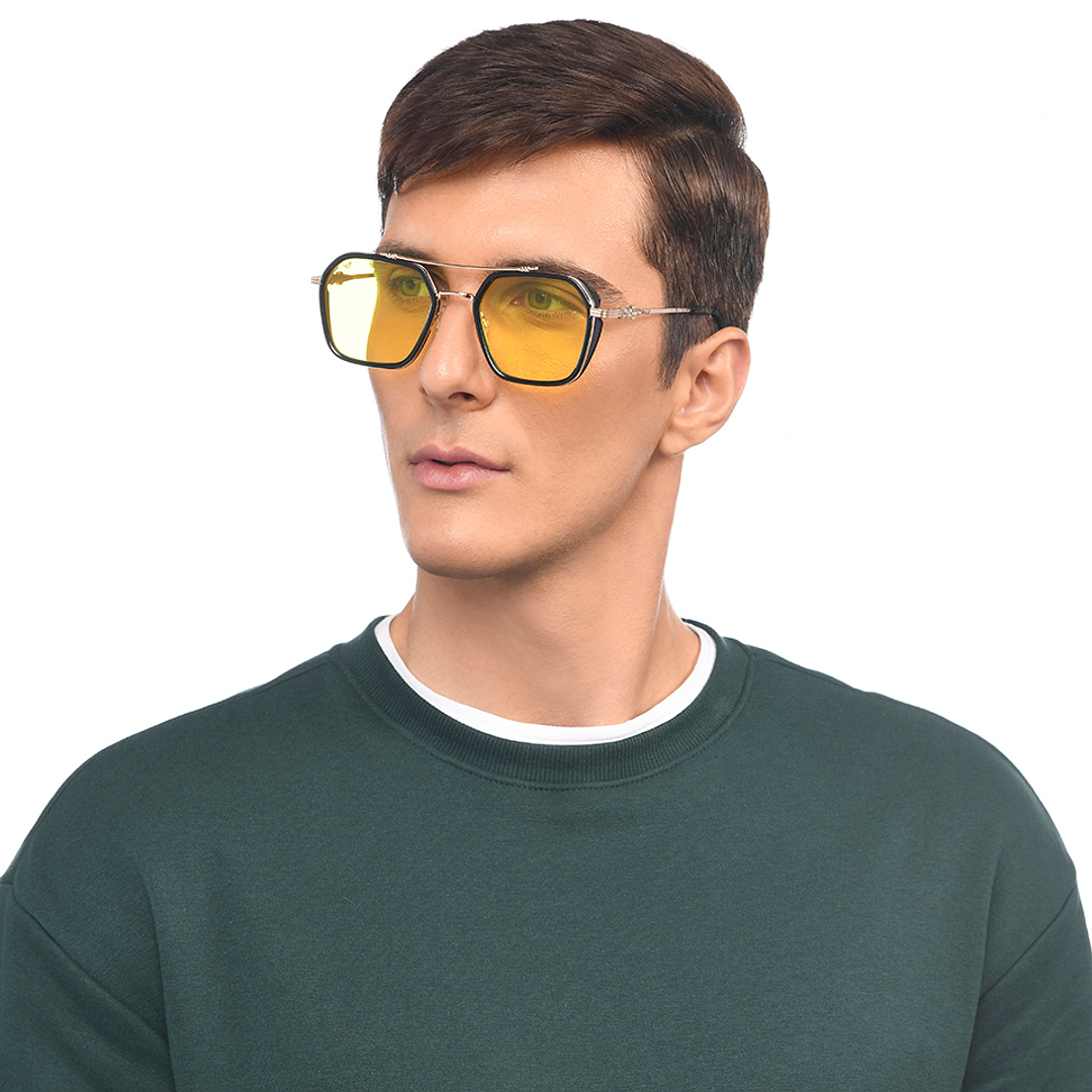 Vincent Chase Black Full Rim Geometric right side