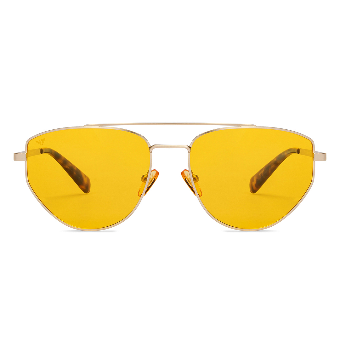 Vincent Chase Online Gold Full Rim Aviator left side