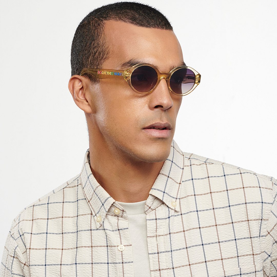 Vincent Chase Online Yellow Full Rim Round right side