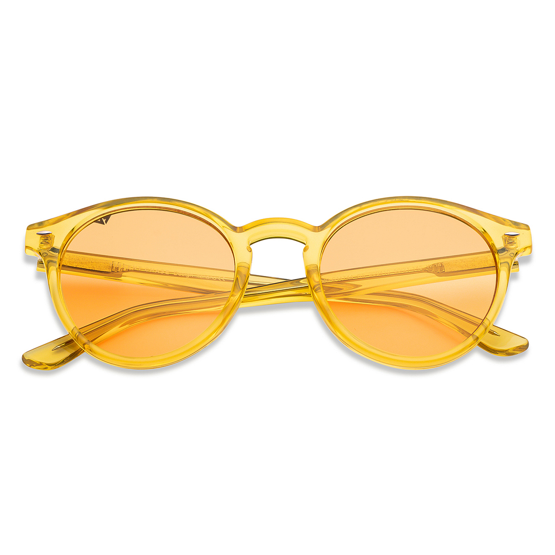 Vincent Chase Online Yellow Full Rim Round left side