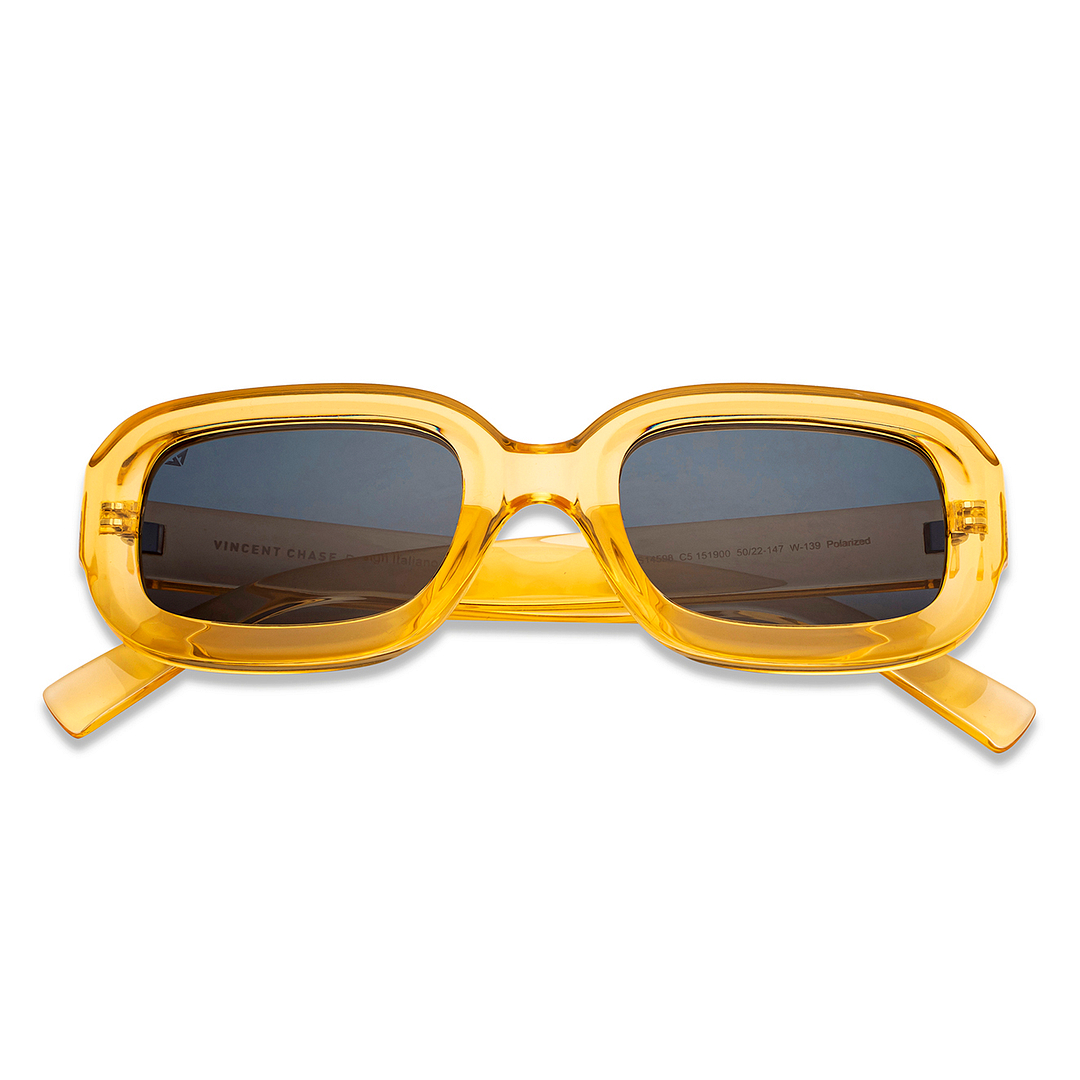 Vincent Chase Online Yellow Full Rim Rectangle left side