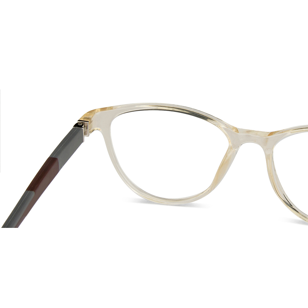 Hooper Online Brown Transparent Full Rim Cat Eye left side