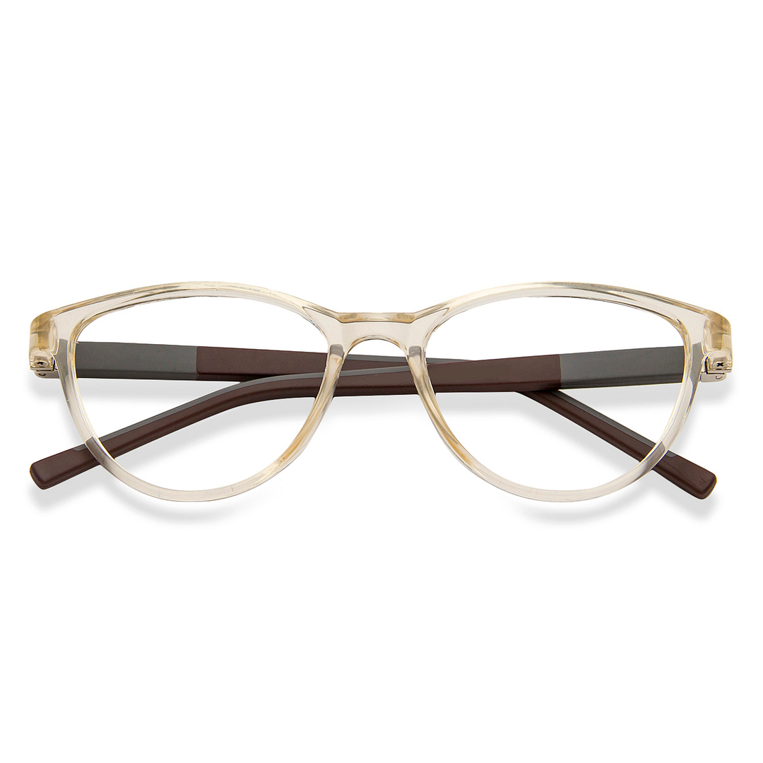 Hooper Online Brown Transparent Full Rim Cat Eye right side
