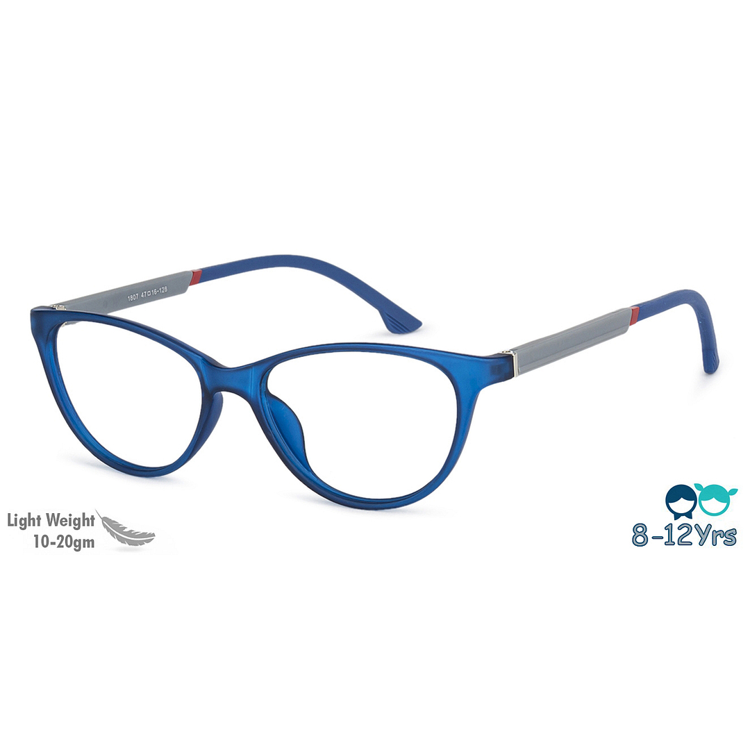 Hooper Online Blue Transparent Full Rim Cat Eye right side