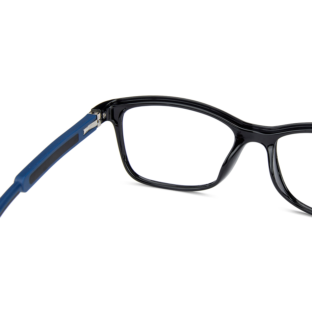 Hooper Online Black Full Rim Rectangle left side