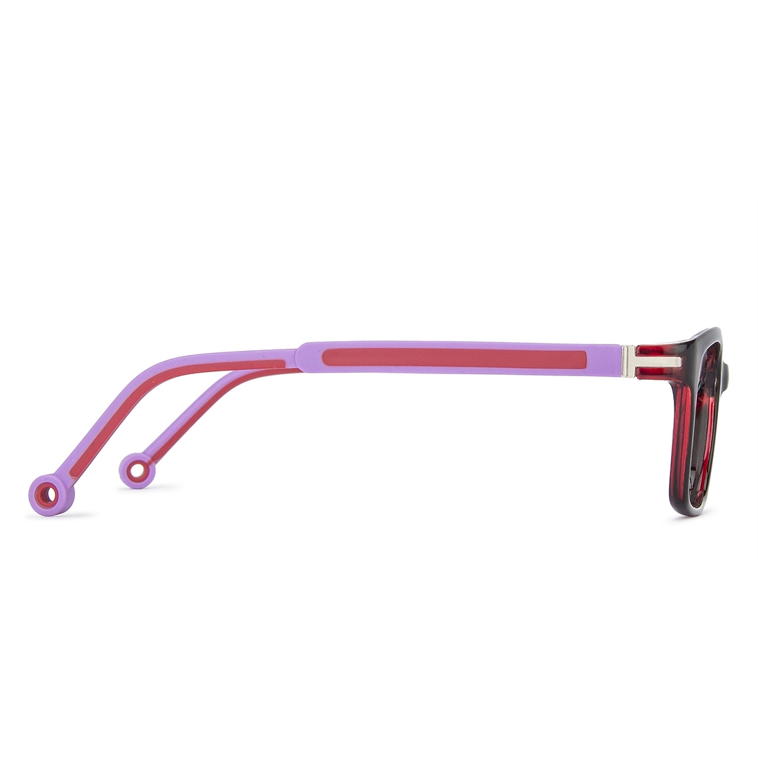 Hooper Online Red Transparent Full Rim Rectangle right side