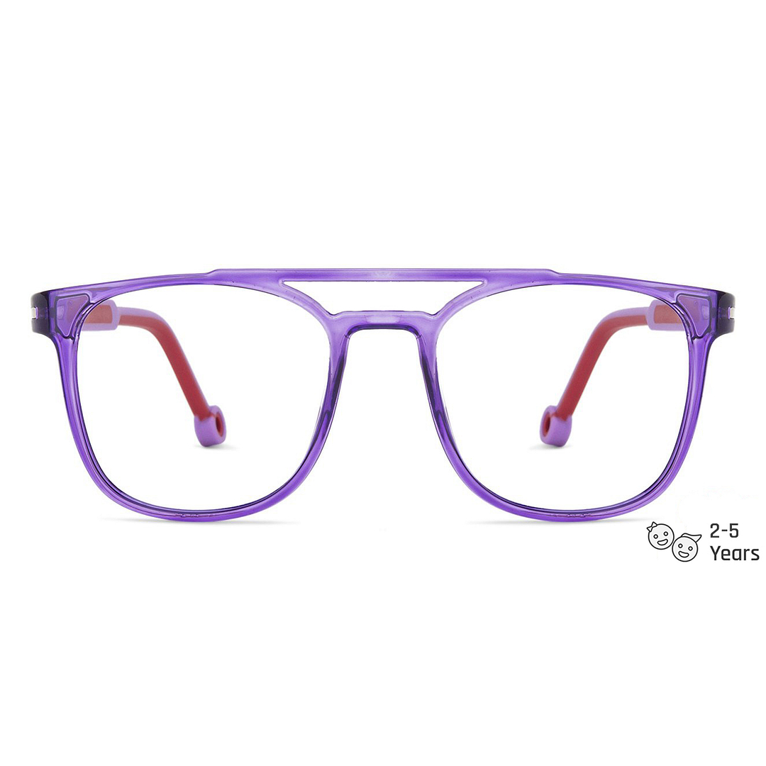 Hooper Online Purple Transparent Full Rim Square left side