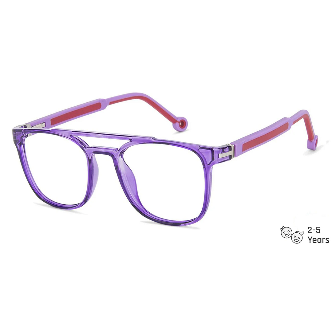 Hooper Online Purple Transparent Full Rim Square right side