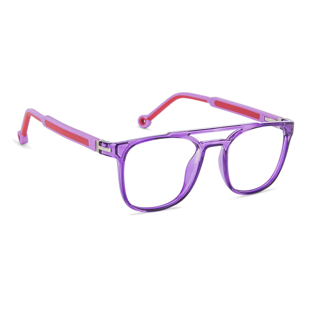 Hooper Online Purple Transparent Full Rim Square left side
