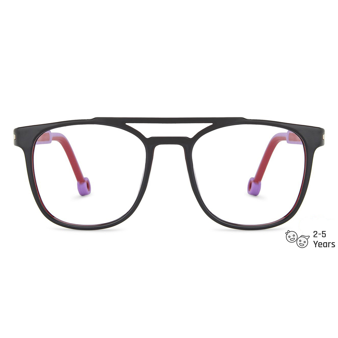 Hooper Online Red Transparent Full Rim Square left side