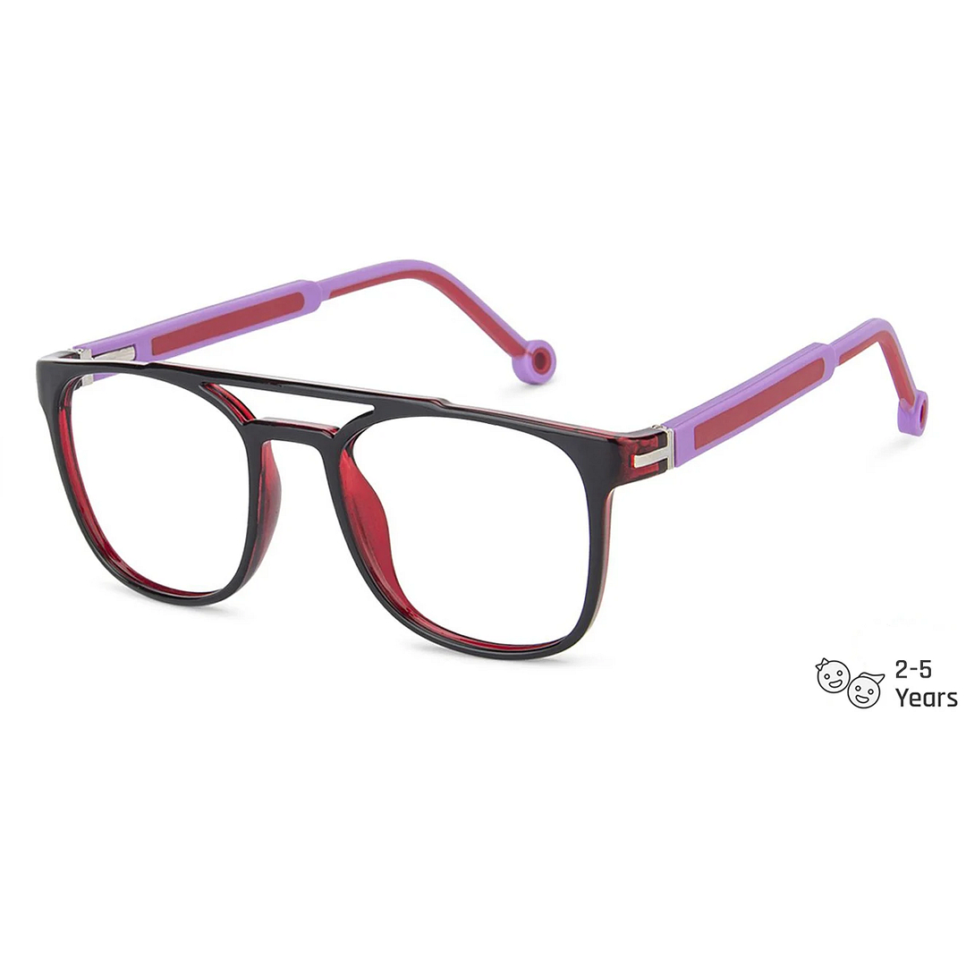 Hooper Online Red Transparent Full Rim Square right side