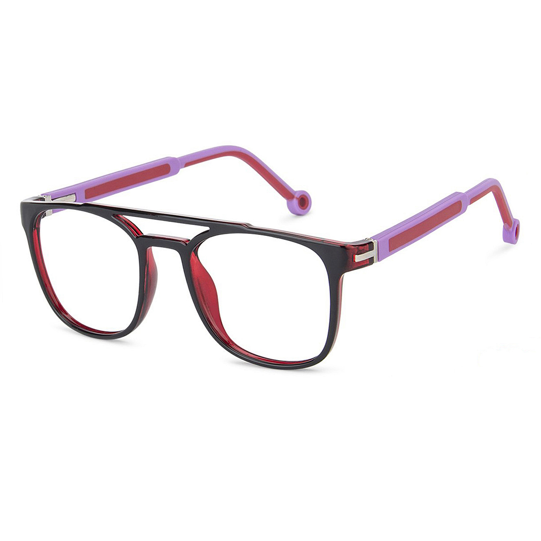 Hooper Online Red Transparent Full Rim Square left side
