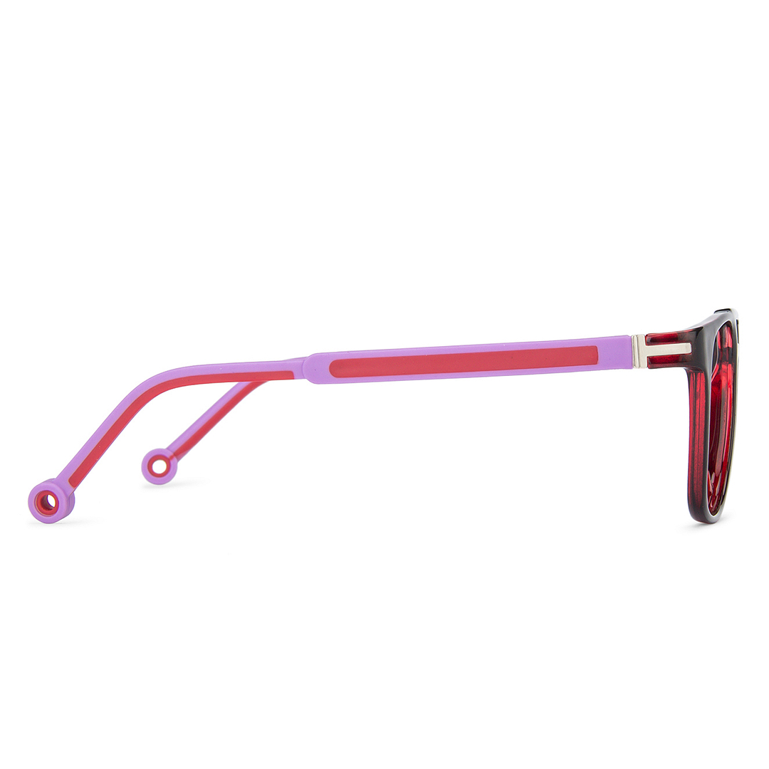 Hooper Online Red Transparent Full Rim Square right side