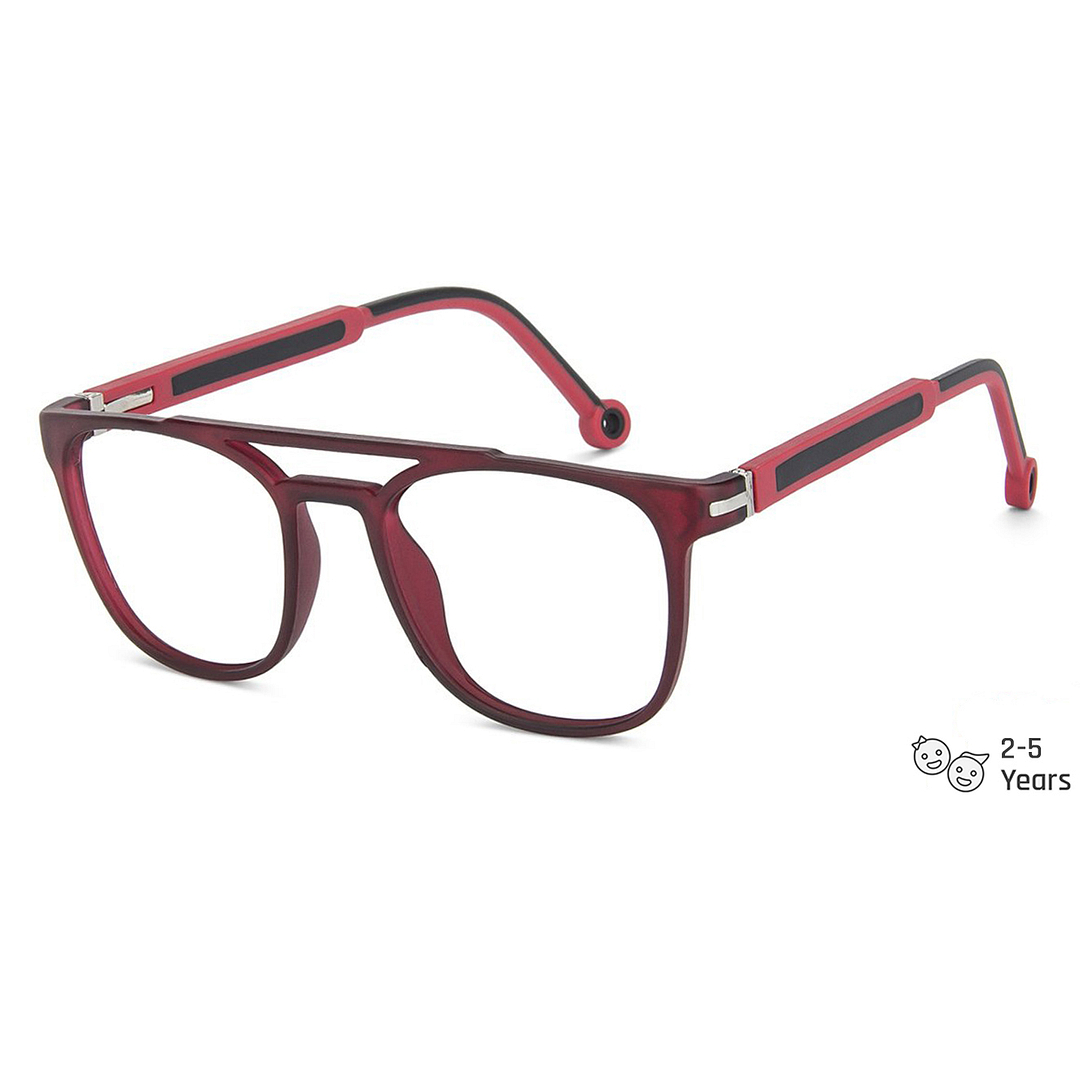 Hooper Online Red Transparent Full Rim Square right side